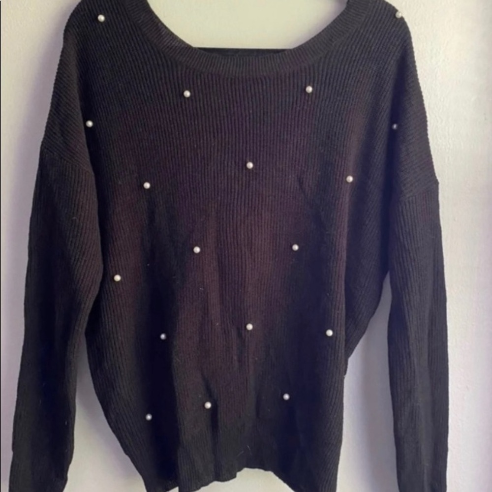 Open back sweater